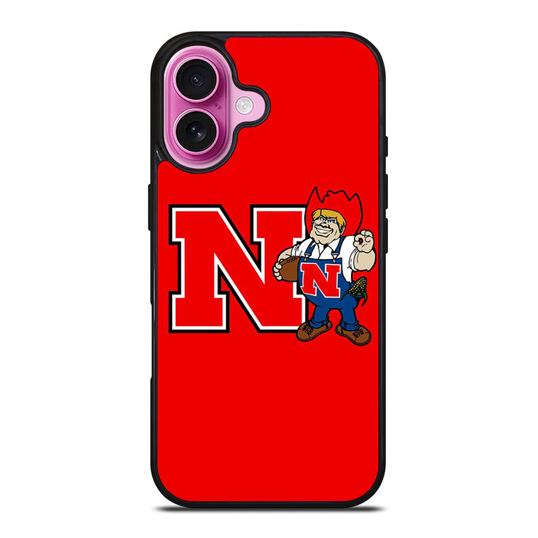 NEBRASKA HUSKERS ICON UNIVERSITY FOOTBALL LOGO iPhone 16 Plus Case Cover