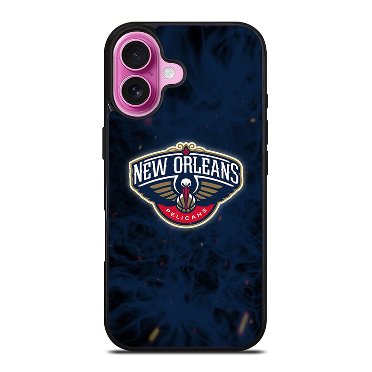 NEW ORLEANS PELICANS BASKETBALL NBA FIRE iPhone 16 Plus Case Cover NEW ORLEANS PELICANS BASKETBALL NBA FIRE iPhone 16 Plus Case Cover