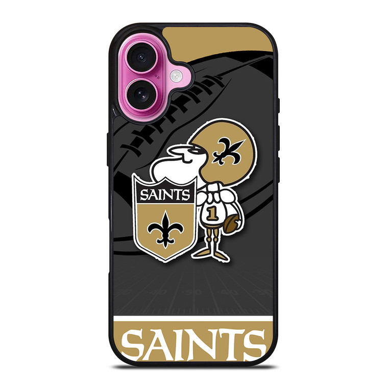 NEW ORLEANS SAINTS NFL TEAM iPhone 16 Plus Case Cover