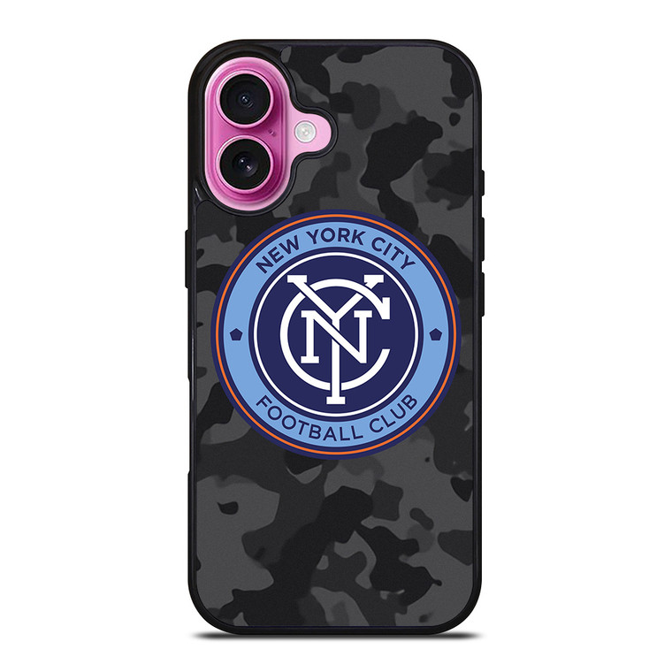 NEW YORK CITY FC MLS BLACK CAMO iPhone 16 Plus Case Cover