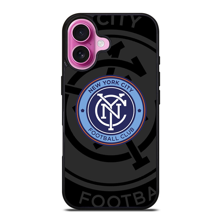 NEW YORK CITY FC MLS BLACK iPhone 16 Plus Case Cover NEW YORK CITY FC MLS BLACK iPhone 16 Plus Case Cover