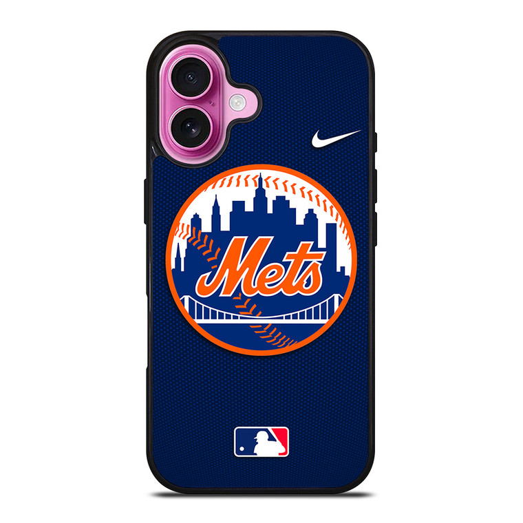 NEW YORK METS BASEBALL NIKE iPhone 16 Plus Case Cover