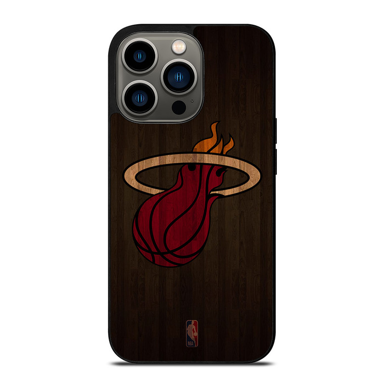 MIAMI HEAT BASKETBALL COURT NBA iPhone 13 Pro Case Cover