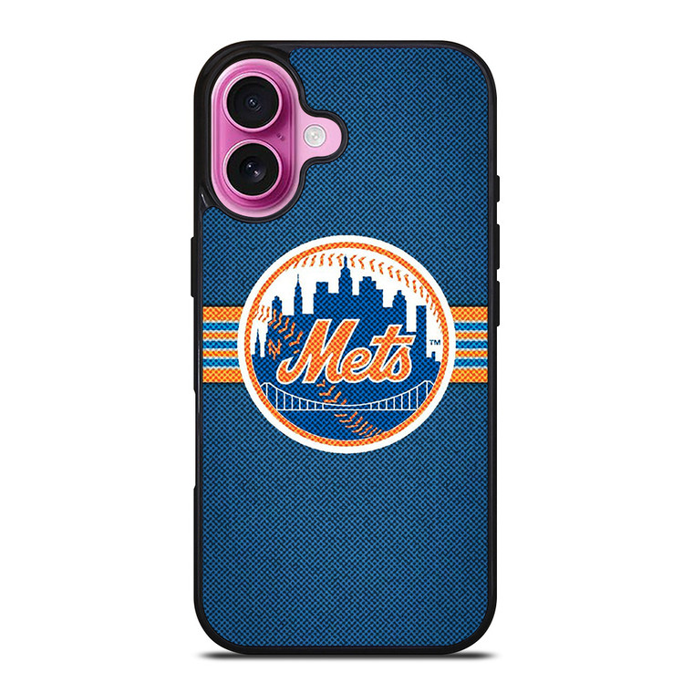 NEW YORK METS MLB BASEBALL LOGO iPhone 16 Plus Case Cover