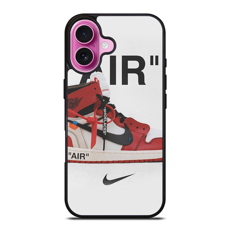 NIKE AIR JORDAN OFF WHITE SHOES iPhone 16 Plus Case Cover