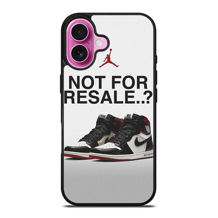 NIKE AIR JORDAN RETRO NOT FOR RESALE iPhone 16 Plus Case Cover