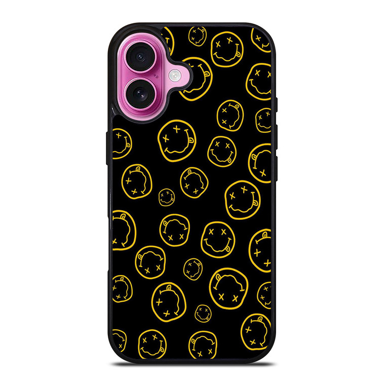 NIRVANA ROCK ICON PATTERN iPhone 16 Plus Case Cover