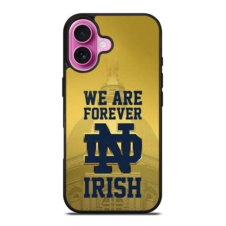 NOTRE DAME FIGHTING IRISH FOREVER iPhone 16 Plus Case Cover