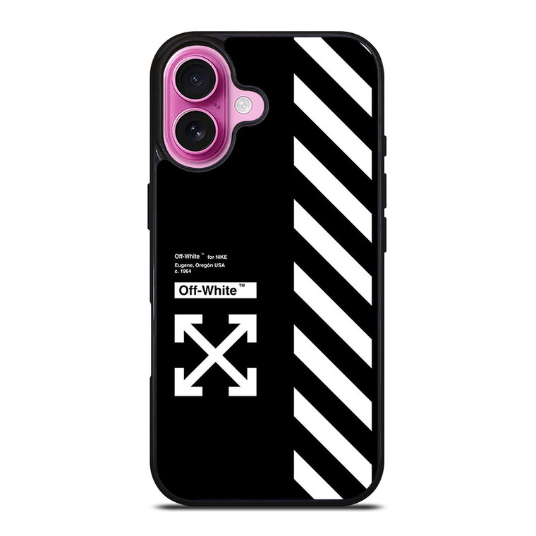 OFF WHITE USA STRIPE iPhone 16 Plus Case Cover