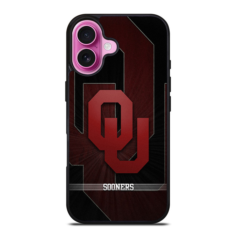 OKLAHOMA SOONERS FOOTBALL LOGO iPhone 16 Plus Case Cover