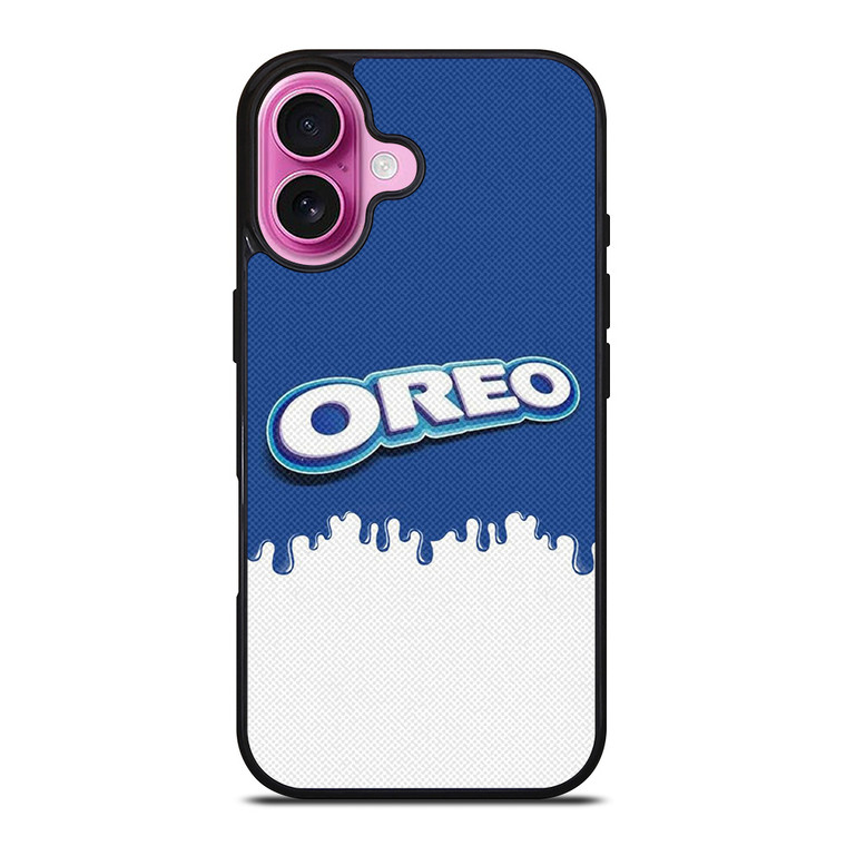 OREO CHOCOLATE MILK COOKIES LOGO iPhone 16 Plus Case Cover