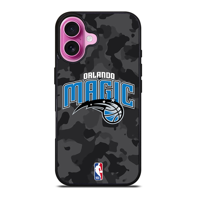 ORLANDO MAGIC BLACK CAMO iPhone 16 Plus Case Cover
