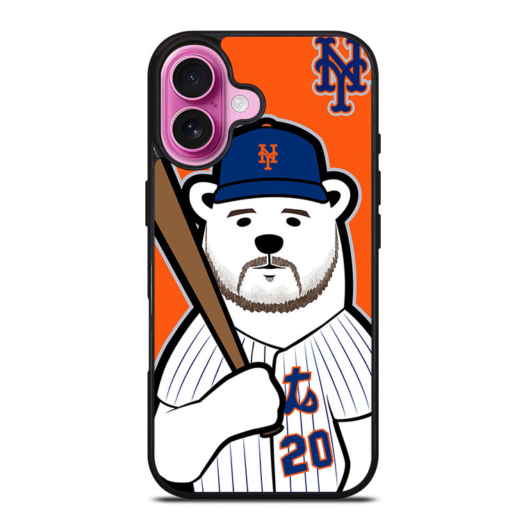 PETE ALONSO POLAR BEAR NEW YORK METS iPhone 16 Plus Case Cover