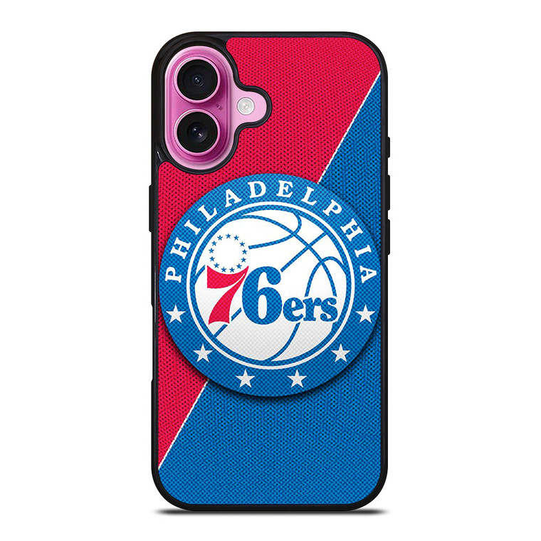PHILADELPHIA 76ERS NBA BASKETBALL LOGO iPhone 16 Plus Case Cover