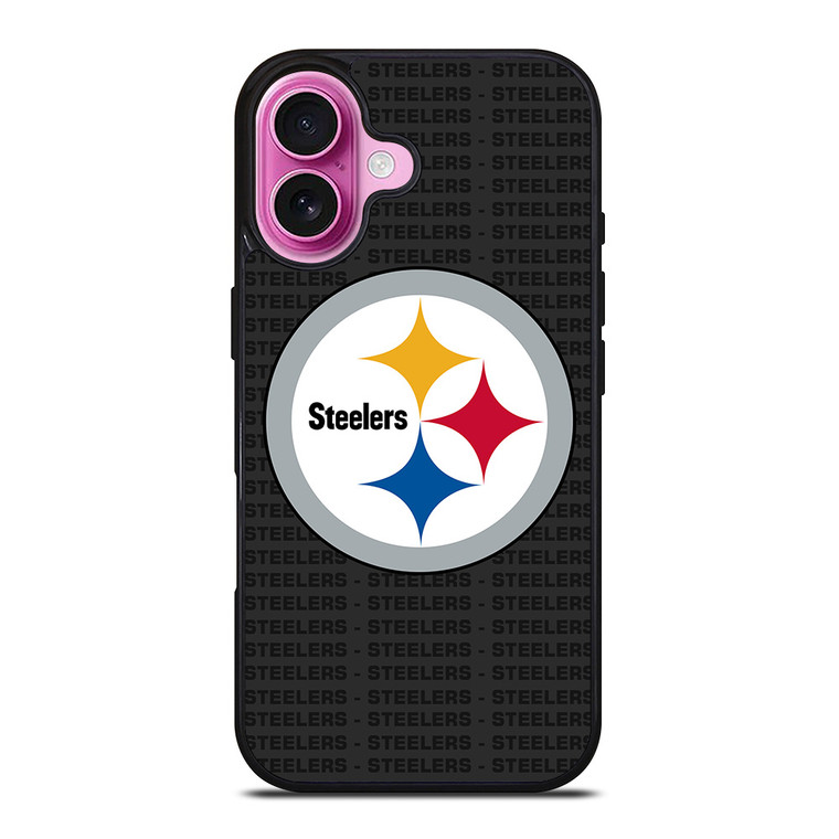 PITTSBURGH STEELERS FOOTBALL TEXT iPhone 16 Plus Case Cover