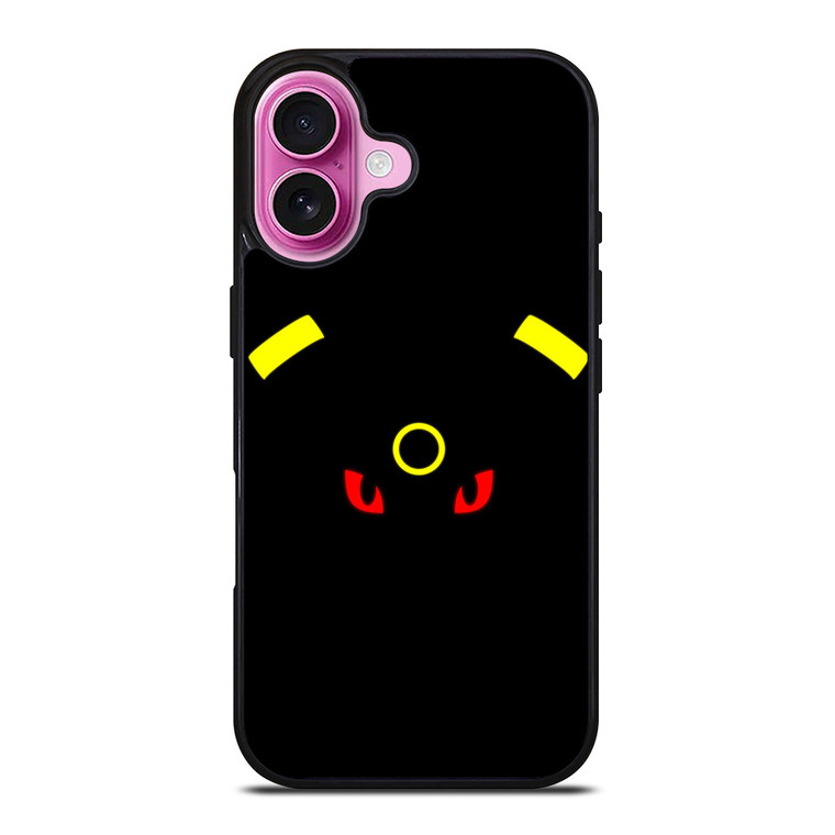POKEMON UMBREON FLAT ICON iPhone 16 Plus Case Cover