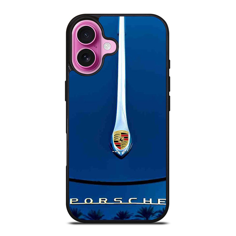 PORSCHE CAR LOGO HOOD EMBLEM iPhone 16 Plus Case Cover