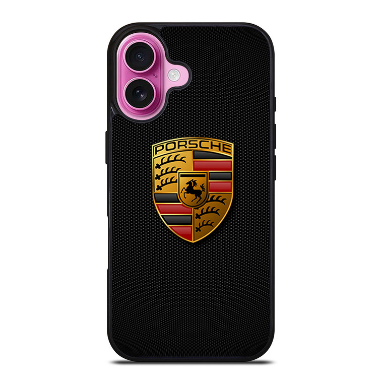 PORSCHE CARBON FIBER iPhone 16 Plus Case Cover