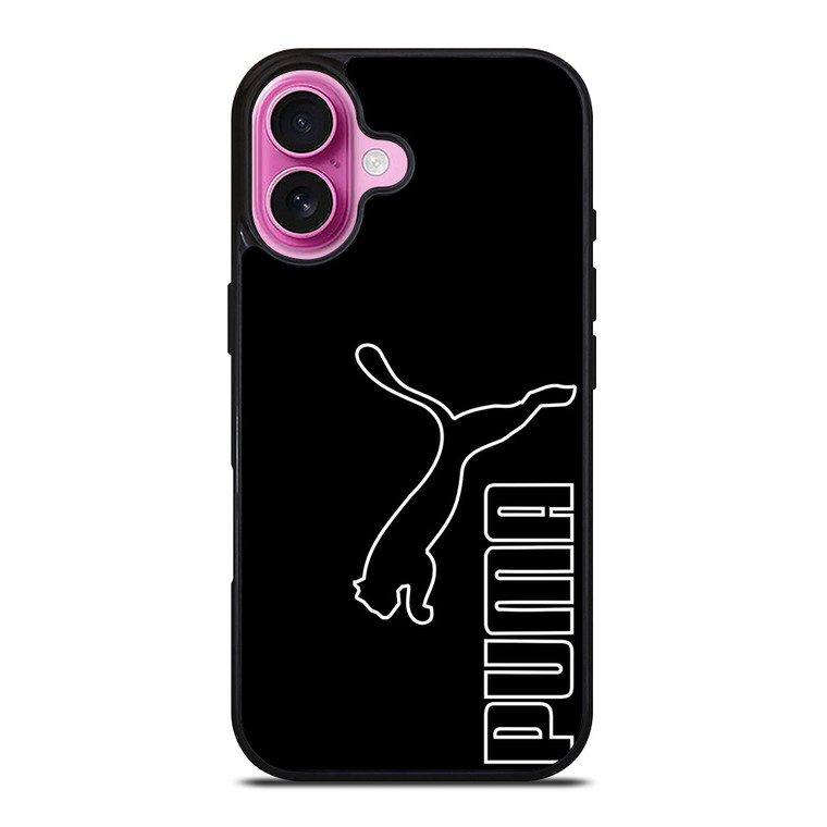 PUMA LOGO BLACK iPhone 16 Plus Case Cover