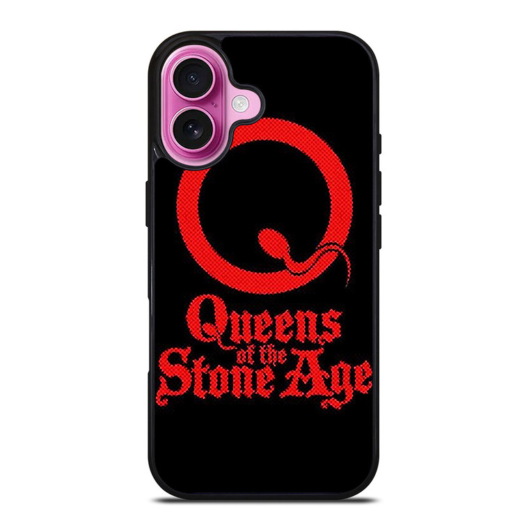 QUEENS OF THE STONE AGE ROCK BAND LOGO iPhone 16 Plus Case Cover