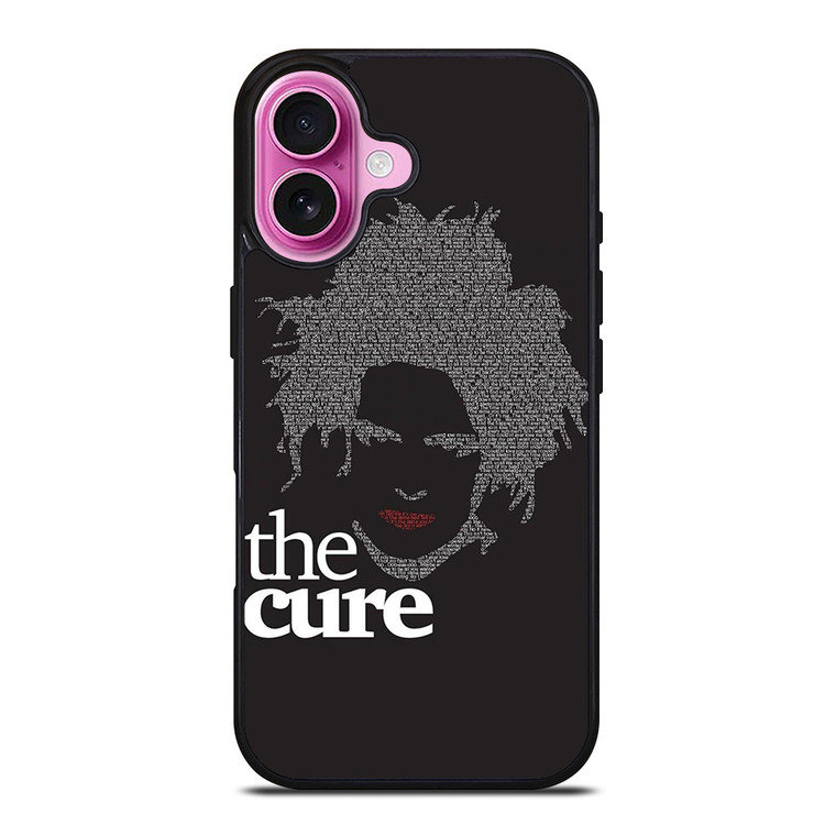 ROBERT SMITH THE CURE TYPOGRAPHY iPhone 16 Plus Case Cover ROBERT SMITH THE CURE TYPOGRAPHY iPhone 16 Plus Case Cover