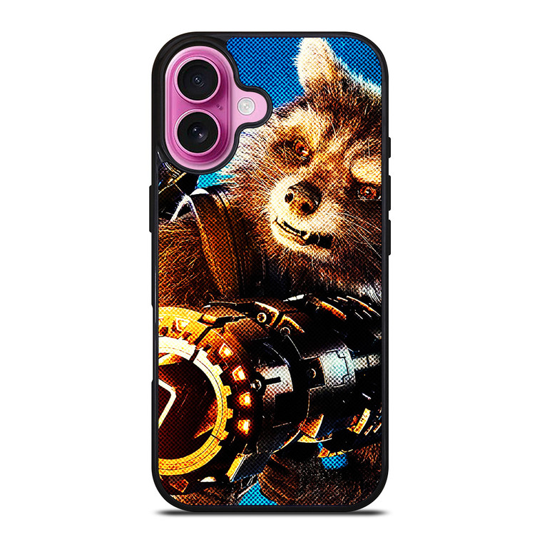 ROCKET RACOON MARVEL THE AVENGERS 2 iPhone 16 Plus Case Cover