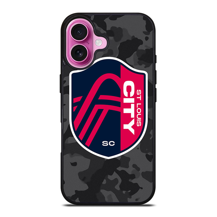 SAINT LOUIS CITY MLS BLACK CAMO iPhone 16 Plus Case Cover