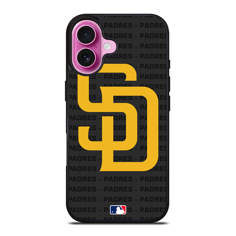 SAN DIEGO BROWN BASEBALL BLACK iPhone 16 Plus Case Cover