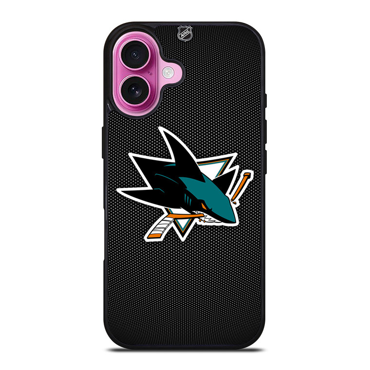 SAN JOSE SHARKS HOCKEY NHL LOGO iPhone 16 Plus Case Cover