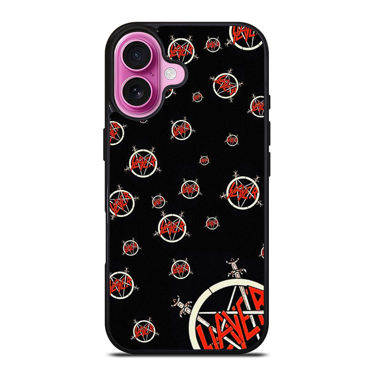 SLAYER ROCK BAND PATTERN iPhone 16 Plus Case Cover