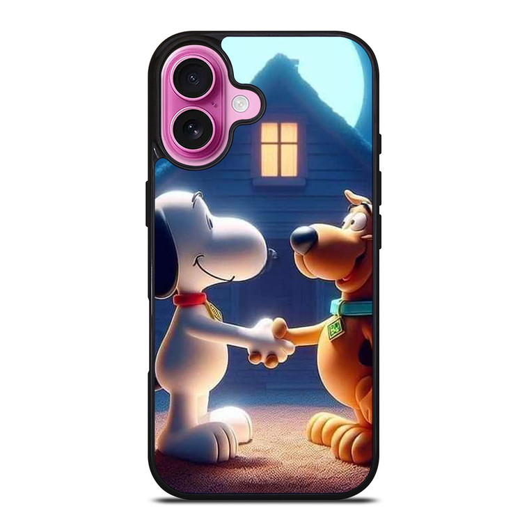 SNOOPY THE PEANUTS AND SCOOBY DOO iPhone 16 Plus Case Cover