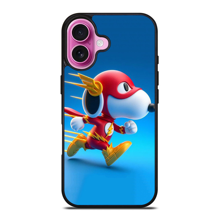 SNOOPY THE PEANUTS THE FLASH iPhone 16 Plus Case Cover