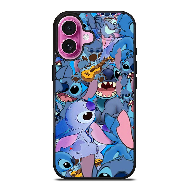 STITCH CARTOON COLLAGE iPhone 16 Plus Case Cover