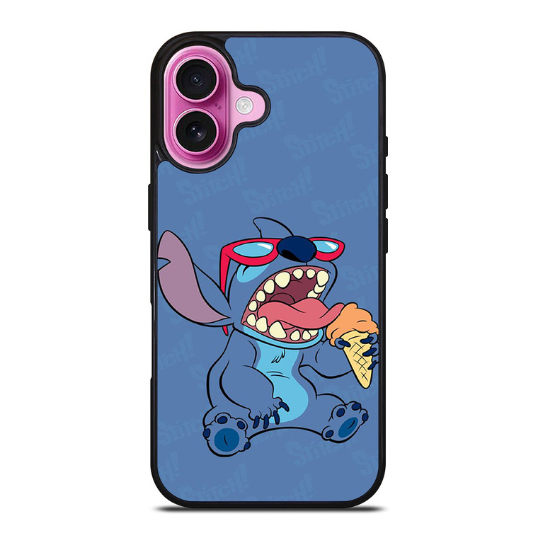 STITCH DISNEY CARTOON ICE CREAM iPhone 16 Plus Case Cover STITCH DISNEY CARTOON ICE CREAM iPhone 16 Plus Case Cover