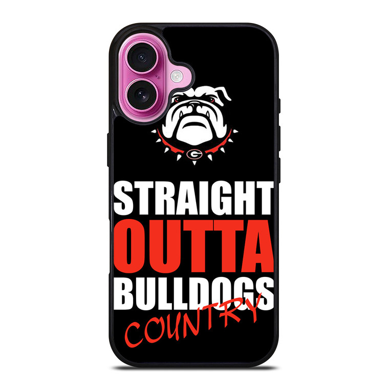 STRAIGHT OUTTA GEORGIA BULLDOGS iPhone 16 Plus Case Cover