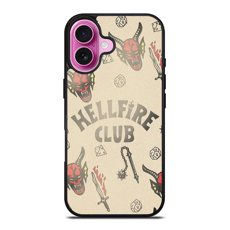STRANGER THINGS 4 HELLFIRE CLUB iPhone 16 Plus Case Cover