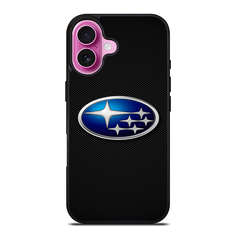 SUBARU CARS CARBON FIBER iPhone 16 Plus Case Cover