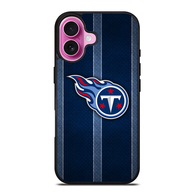 TENNESSEE TITANS NFL METAL STRIPE iPhone 16 Plus Case Cover