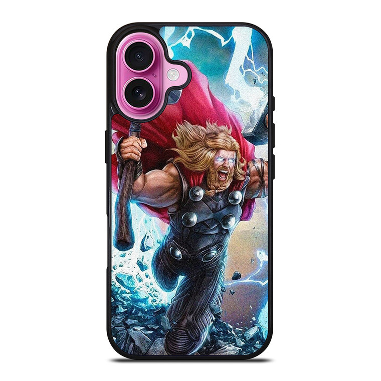 THOR COMIC ART iPhone 16 Plus Case Cover THOR COMIC ART iPhone 16 Plus Case Cover