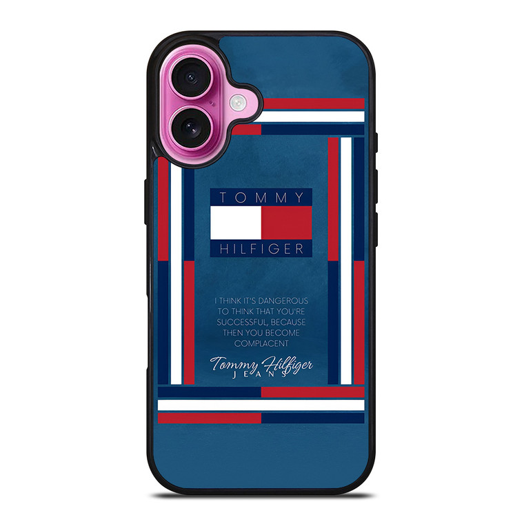 TOMMY HILFIGER LOGO QUOTE iPhone 16 Plus Case Cover