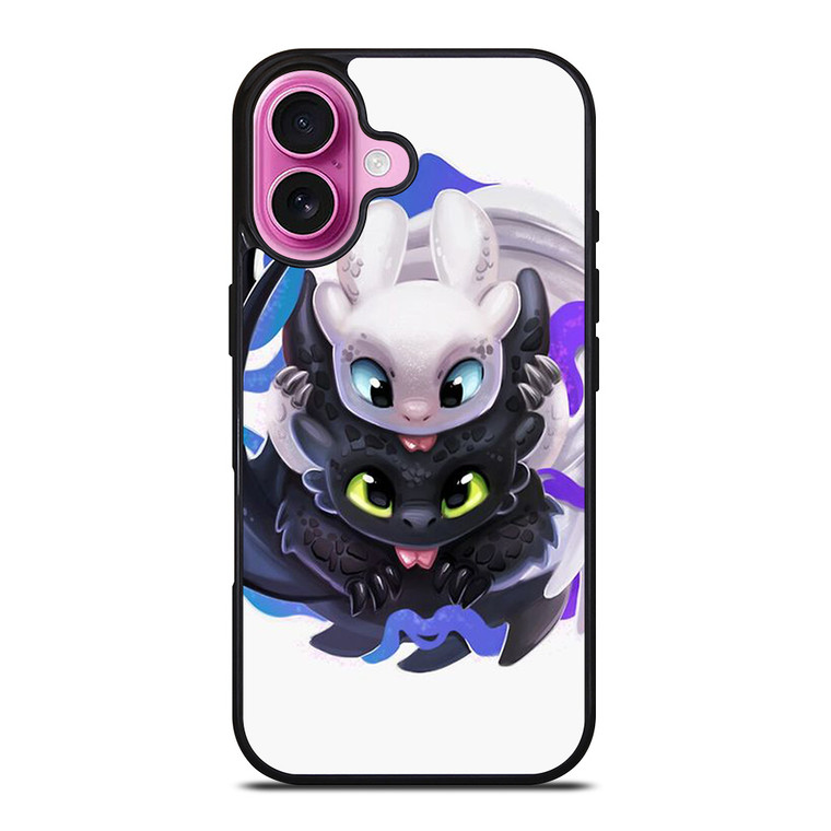 TOOTHLESS AND LIGHTFURY HOW TO TRAIN YOUR DRAGON iPhone 16 Plus Case Cover