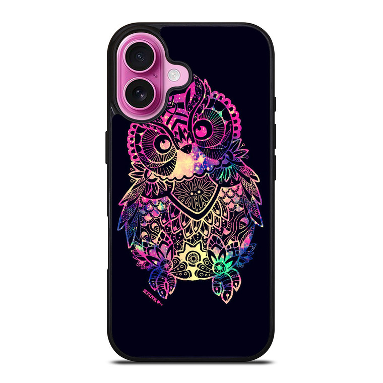 TRIBAL OWL ART iPhone 16 Plus Case Cover