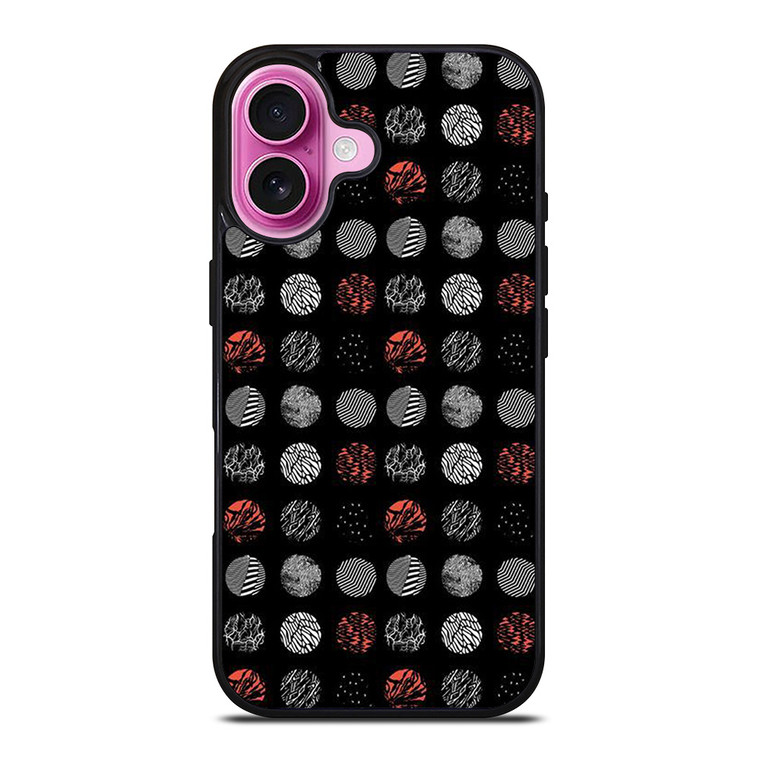 TWENTY ONE PILOTS BLURRYFACE PATTERN iPhone 16 Plus Case Cover