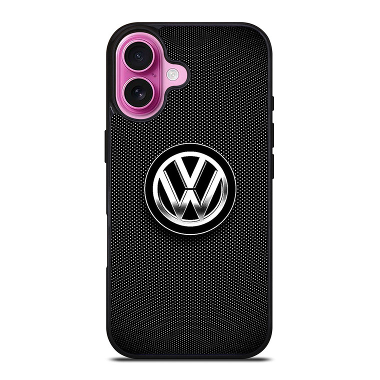 VOLKSWAGEN VW BLACK LOGO ICON iPhone 16 Plus Case Cover