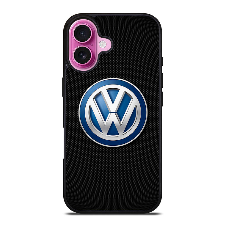 VW VOLKSWAGEN CARBON FIBER iPhone 16 Plus Case Cover