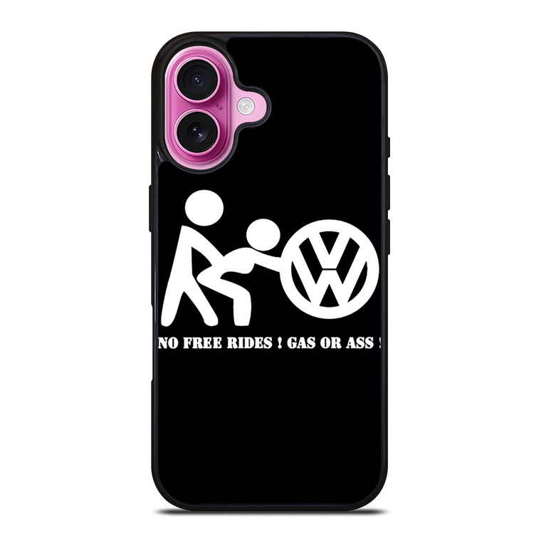 VW VOLKSWAGEN GAS OR ASS iPhone 16 Plus Case Cover