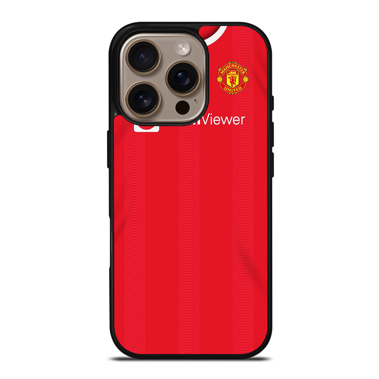 MANCHESTER UNITED 2021 HOME JERSEY iPhone 16 Pro Case Cover MANCHESTER UNITED 2021 HOME JERSEY iPhone 16 Pro Case Cover
