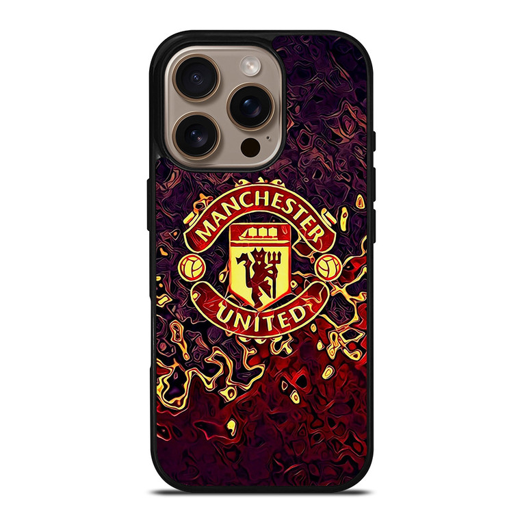 MANCHESTER UNITED LOGO FAN ART iPhone 16 Pro Case Cover