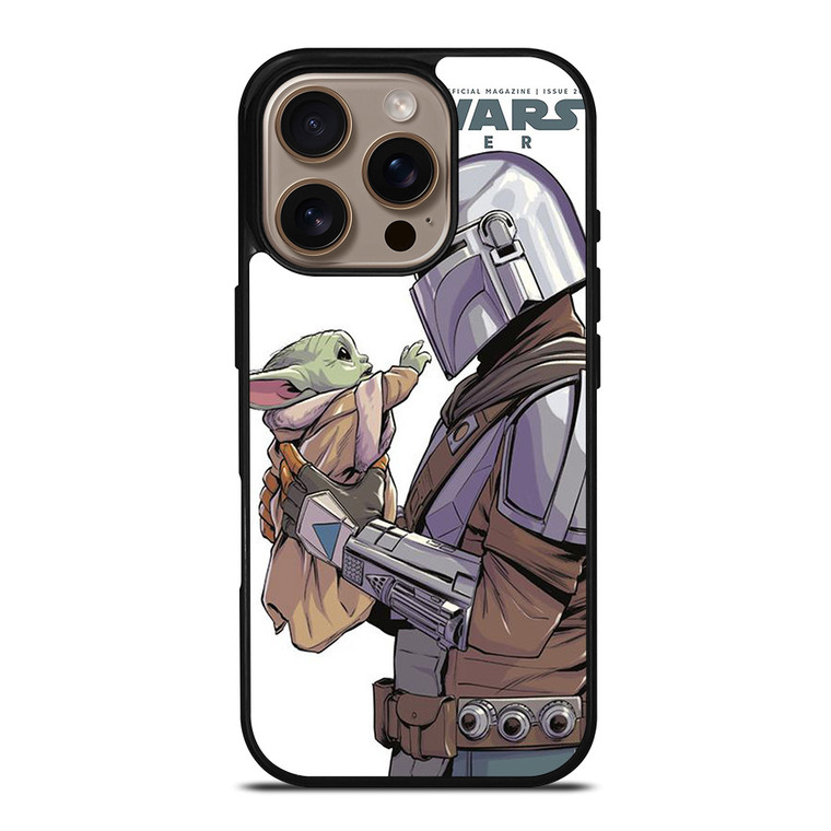 MANDALORIAN AND BABY YODA STAR WARS INSIDER iPhone 16 Pro Case Cover