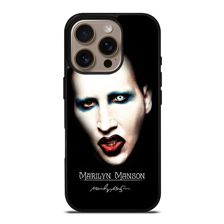 MARILYN MANSON SINGER SCARY iPhone 16 Pro Case Cover